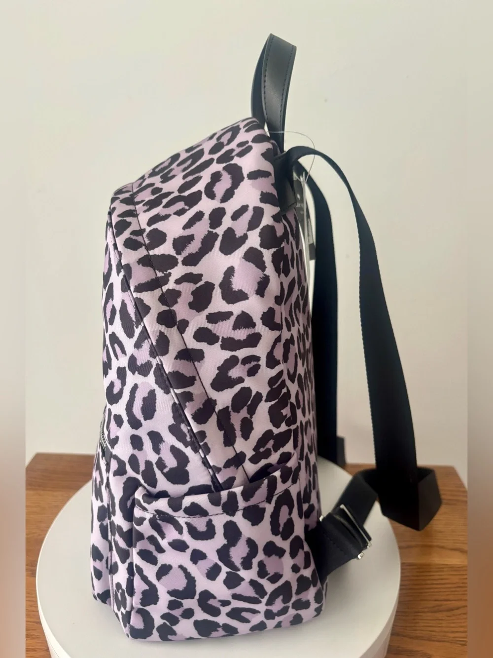 Kate Spade Chelsea Spotted Leopard Medium Backpack Violet Mist NWT